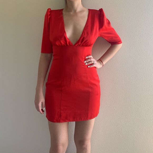 Majorelle Angelica mini dress in red - Picture 4 of 6